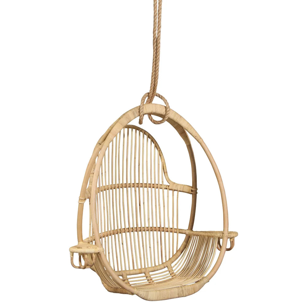 Mia Hanging Chair with Arm Rests & Drink Holders