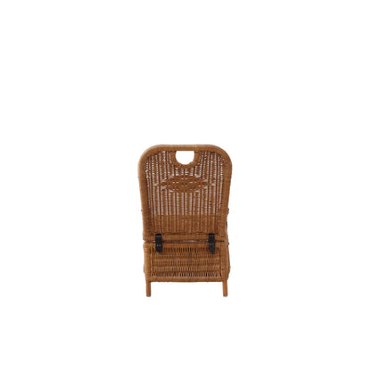 Picnic Chair Rattan Frame w/Leather Straps