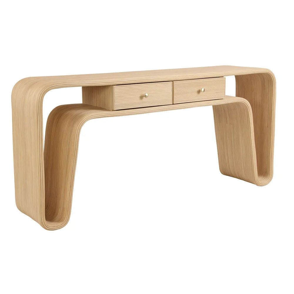 Cheryl Pencil Rattan Console