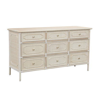 Chippendale Long Dresser 9 Drawers