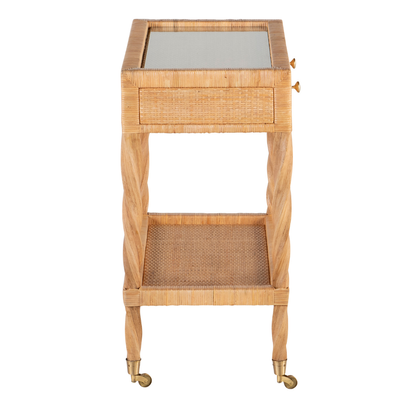 Jules Bar Cart Glass Top